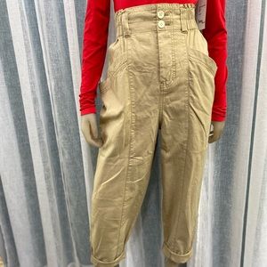 Free People High-waisted Cropped Pants